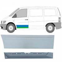 Panel de reparación puerta delantera interna + externa para Mercedes Vito 1996-2003 / Izquierda / Conjunto 9790