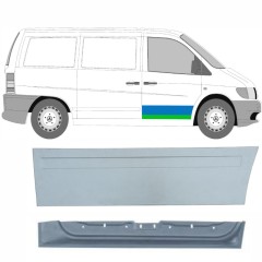 Panel de reparación puerta delantera interna + externa para Mercedes Vito I W638 1996-2003 / Derecho / Conjunto 9789