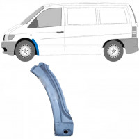 Panel de reparación guardabarros delantero para Mercedes Vito 1996-2003 / Izquierda 8277