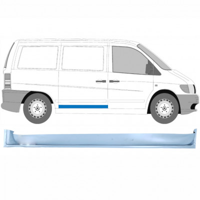 Panel de reparación puerta corredera interna para Mercedes Vito 1996-2003 / Derecho 8278