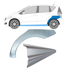 Panel de reparación del umbral + guardabarros trasero para Mercedes A-Class W169 2004-2012 / Izquierda / Conjunto 11315