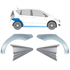 Panel de reparación del umbral + guardabarros trasero para Mercedes A-Class W169 2004-2012 / Conjunto 11316