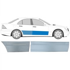 Panel de reparación puerta delantera + trasera para Mercedes C-Class W203 2000-2007 / Derecho / Conjunto 10673