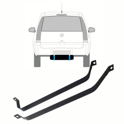 OPEL MERIVA 2003-2010 ABRAZADERAS DEL DEPÓSITO DE COMBUSTIBLE