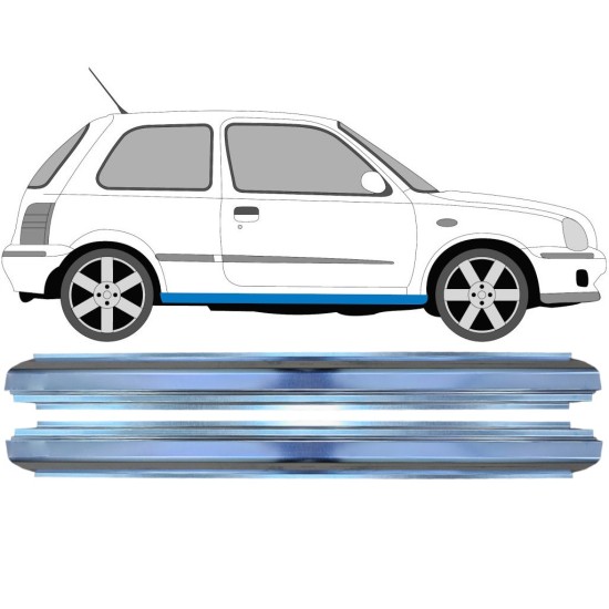 Panel de reparación del umbral para Nissan Micra K11 1992-2003 / Izquierda+Derecha / Conjunto 16148