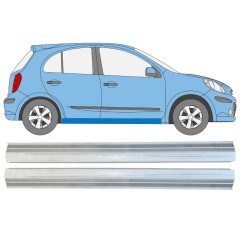 Panel de reparación del umbral para Nissan Micra K13 2010-2017 / Izquierda+Derecha / Conjunto 15215