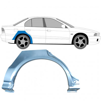 Panel de reparación guardabarros trasero para Mitsubishi Galant 1996-2003 / Derecho 6336