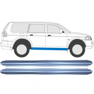 Panel de reparación del umbral para Mitsubishi Pajero Sport 1996-2008 / Izquierda = Derecha (simétrico) / Conjunto 10084