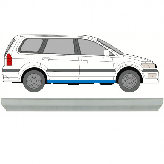 Panel de reparación del umbral para Mitsubishi Space Wagon 1998-2004 / Izquierda = Derecha (simétrico) 9333