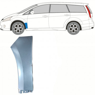 Panel de reparación guardabarros delantero para Mitsubishi Grandis 2004-2011 / Izquierda 8390