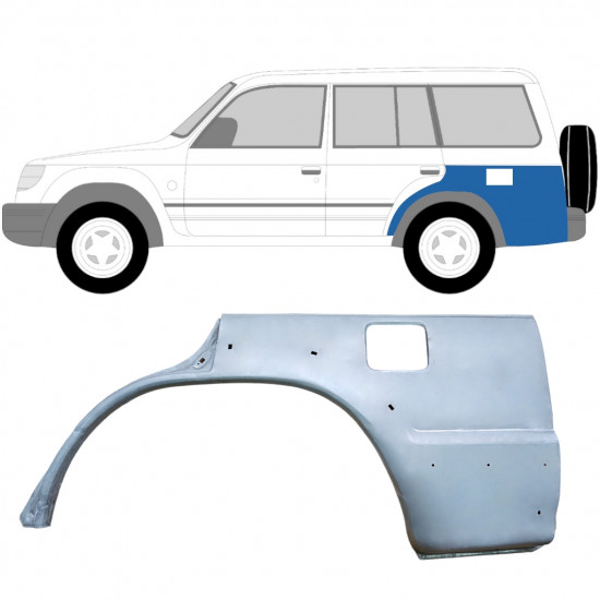 MITSUBISHI PAJERO 1991-1999 PANEL DE REPARACIÓN DEL ALERÓN TRASERO / IZQUIERDA