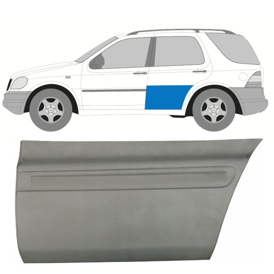 Panel de reparación puerta trasera para Mercedes M-Class ML W163 1998-2005 / Izquierda 16091