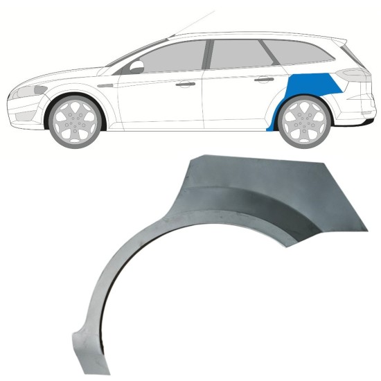 Panel de reparación guardabarros trasero para Ford Mondeo 2007-2010 / Izquierda / COMBI / SEDAN 16848