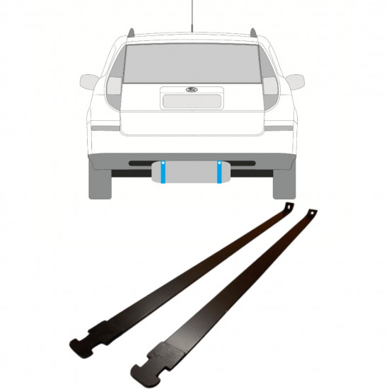 Banda de sujeción, depósito de combustible para Ford Mondeo 2000-2007 12431