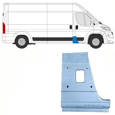 Panel de reparación pilar para Opel Movano 2021-2026 / Derecho 16485