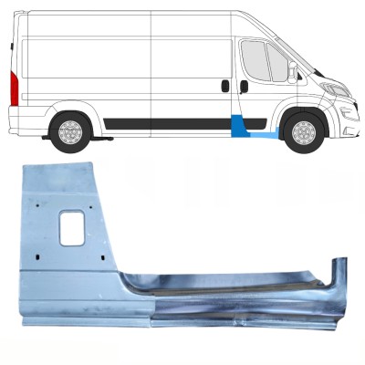 Panel de reparación pilar + Panel de reparación del umbral para Opel Movano 2021-2026 / Derecho 16471