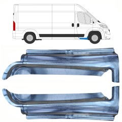 Panel de reparación del umbral puerta delantera para Opel Movano 2021-2026 / Izquierda+Derecha / Conjunto 16416