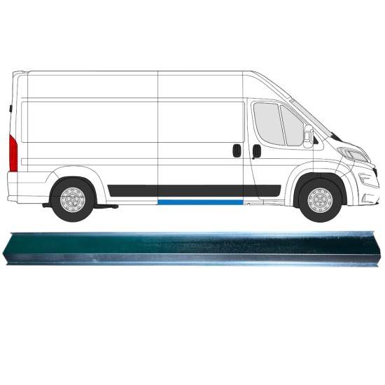 Panel de reparación del umbral central interna para Opel Movano 2021-2026 / Izquierda = Derecha (simétrico) 16473