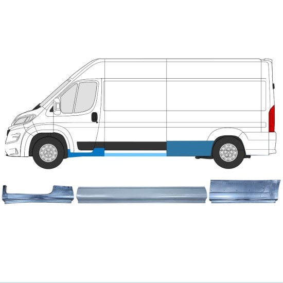 Panel de reparación conjunto para Opel Movano 2021-2026 / Izquierda / 16525