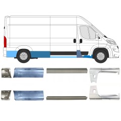 Panel de reparación conjunto para Opel Movano 2021-2026 / Izquierda+Derecha 16467