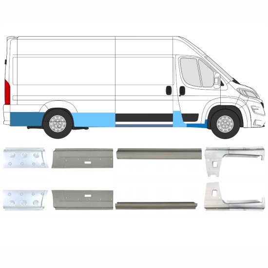 Panel de reparación conjunto para Opel Movano 2021-2026 / Izquierda+Derecha / 16446