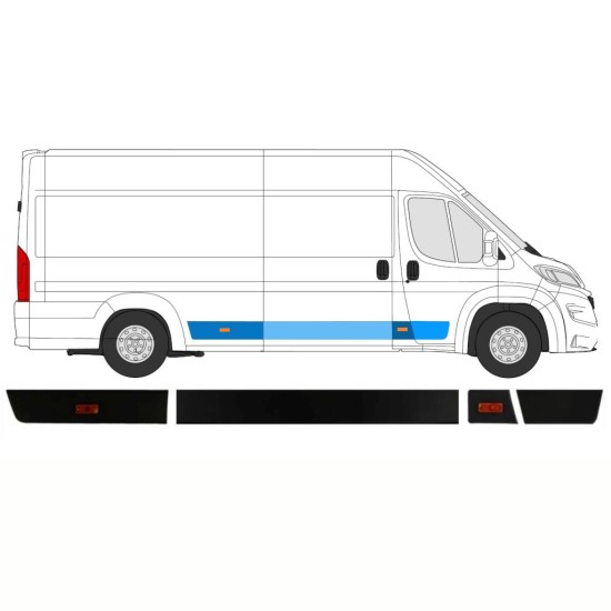 Conjunto de molduras para Opel Movano 2021-2026 / Derecho / 14422