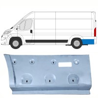 Panel de reparación guardabarros trasero para Opel Movano 2021-2026 / Izquierda 16494
