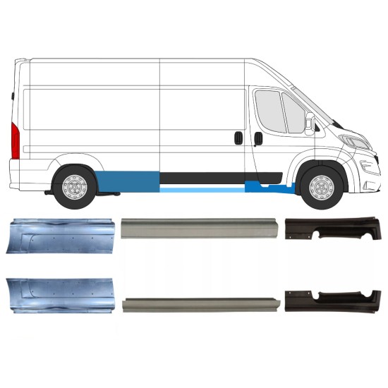 Panel de reparación conjunto para Opel Movano 2021-2026 / Izquierda+Derecha 16464