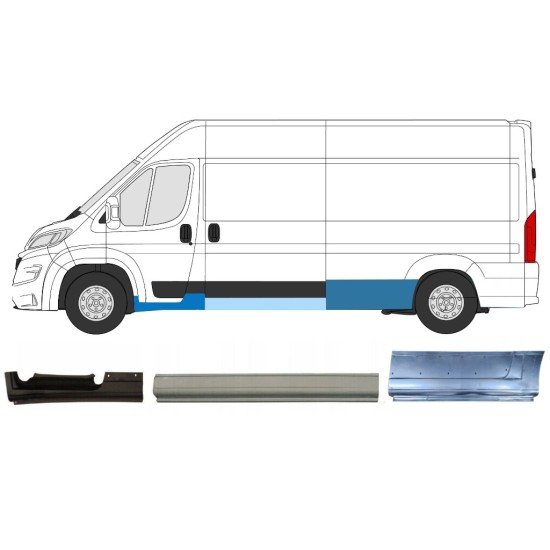 Panel de reparación conjunto para Opel Movano 2021-2026 / Izquierda 16538