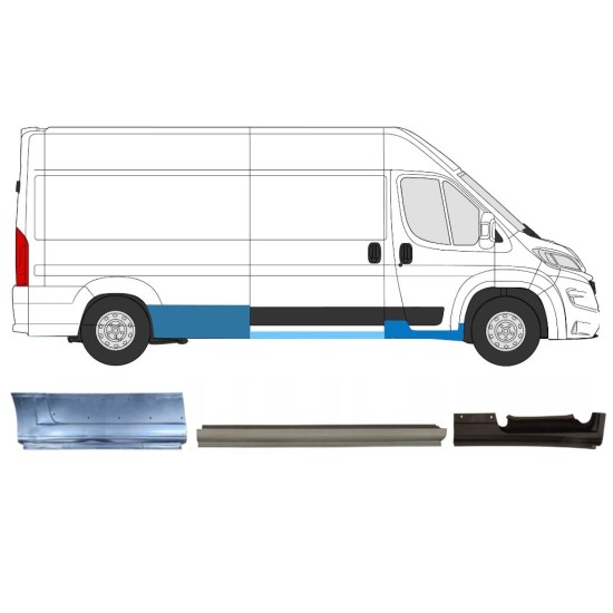 Panel de reparación conjunto para Opel Movano 2021-2026 / Derecho 16537