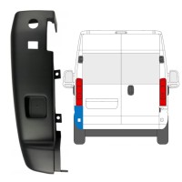 Esquina parachoques trasero 180 grados para Opel Movano 2021-2026 / Izquierda 15801
