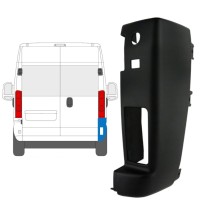 Esquina parachoques trasero 180 grados para Opel Movano 2021-2026 / Derecho 15800