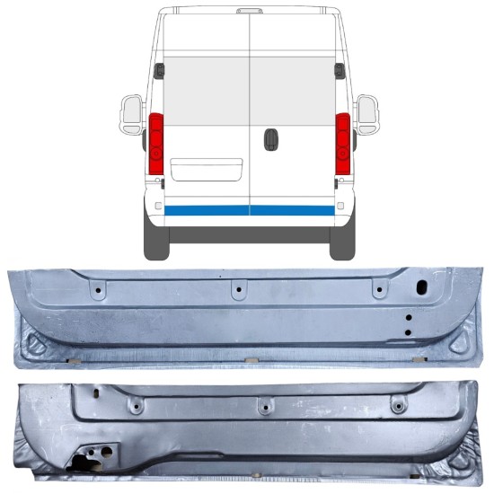 Panel de reparación puerta trasera para Opel Movano 2021-2026 / Izquierda+Derecha 16506
