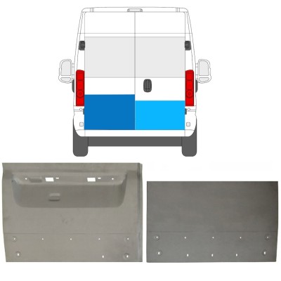 Panel de reparación puerta trasera para Opel Movano 2021-2023 / Izquierda+Derecha / Conjunto 16727