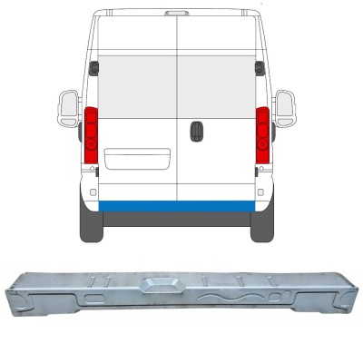 Panel de reparación travesaño trasero para Opel Movano 2021-2026 16872