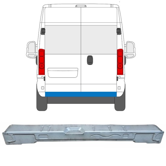 Panel de reparación travesaño trasero para Opel Movano 2021-2026 16872