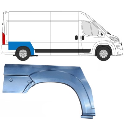 Panel de reparación guardabarros trasero para Opel Movano 2021-2026 / Derecho 16438
