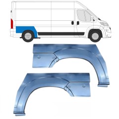 Panel de reparación guardabarros trasero para Opel Movano 2021-2026 / Izquierda+Derecha 16440