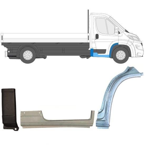 Panel de reparación conjunto para Opel Movano 2021-2026 / Derecho 17006