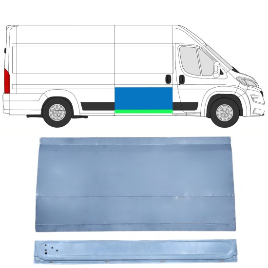 Panel de reparación puerta corredera interna + externa para Opel Movano 2021-2026 / Derecho 16403