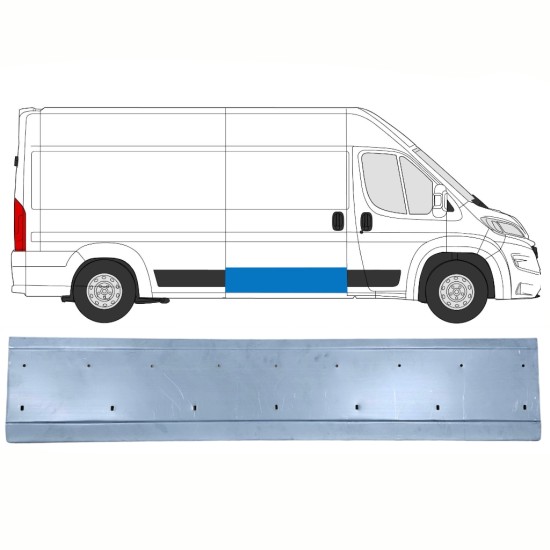 Panel de reparación puerta corredera para Opel Movano 2021-2026 / Derecho 16461
