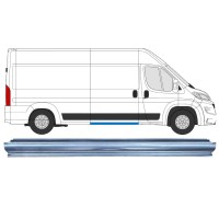 Panel de reparación del umbral de la puerta corredera para Opel Movano 2021-2026 / Izquierda = Derecha (simétrico) 16462