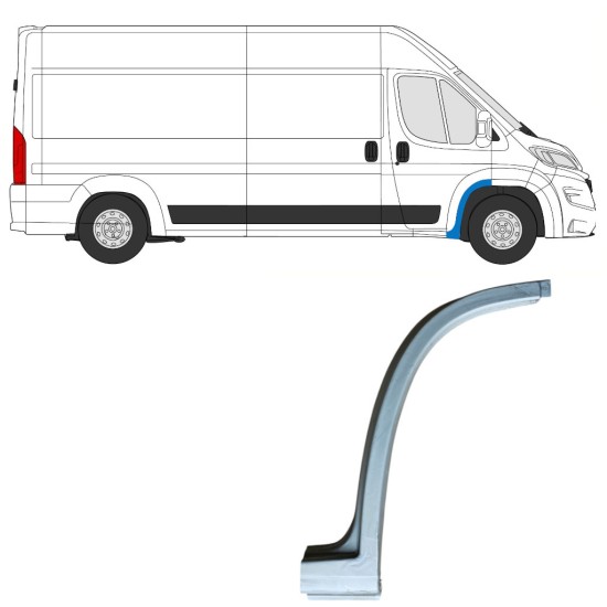 Panel de reparación guardabarros delantero para Opel Movano 2021-2026 / Derecho 16833