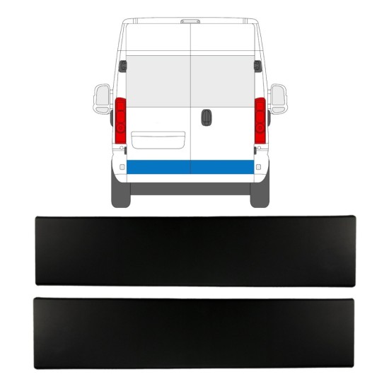 Moldura lateral puerta trasera para Opel Movano 2021-2026 / Izquierda+Derecha / Conjunto 15791
