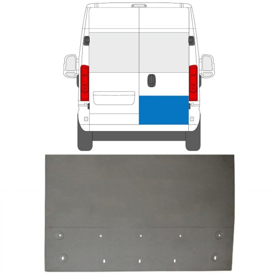 Panel de reparación puerta trasera