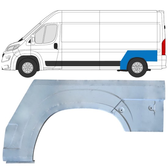 Panel de reparación guardabarros trasero para Opel Movano 2021-2026 / Izquierda 16952