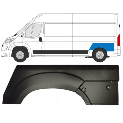 Panel de reparación guardabarros trasero para Opel Movano 2021-2026 / Izquierda 16442