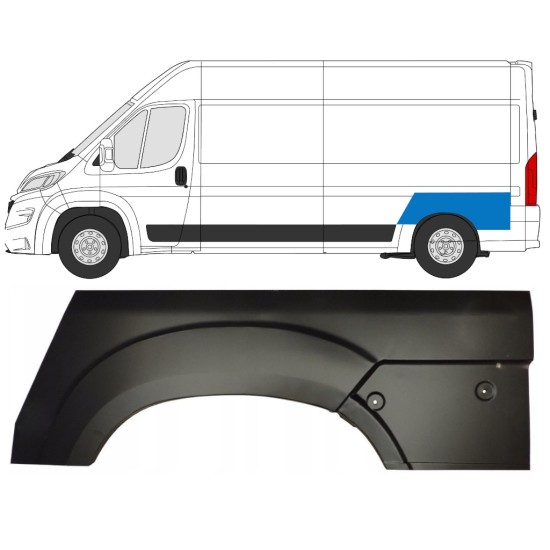 Panel de reparación guardabarros trasero para Opel Movano 2021-2026 / Izquierda 16442