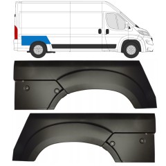 Panel de reparación guardabarros trasero para Opel Movano 2021-2026 / Izquierda+Derecha 16443