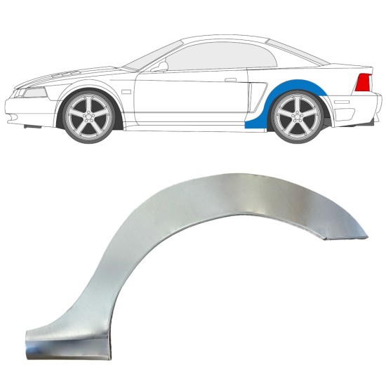 Panel de reparación guardabarros trasero para Ford Mustang 1999-2004 Grand / Izquierda 16840